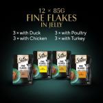 Sheba Poultry Flakes Wet Cat Food, 12 Pack