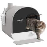 Hooded Cat Litter Tray with Mat and Scoop