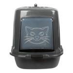 Hooded Cat Litter Box with Flap Door