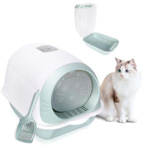 Enclosed Cat Litter Box with Odor Control