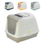 Grey Cat Flip Litter Tray with Carbon Filter