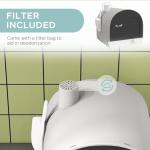 Hooded Cat Litter Tray with Mat and Scoop