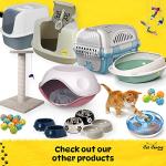 Jumbo Grey Hooded Litter Tray for Cats