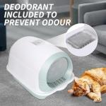 Enclosed Cat Litter Box with Odor Control
