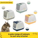 Grey Cat Flip Litter Tray with Carbon Filter