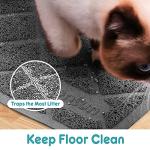 Conlun Waterproof Cat Litter Trapping Mat, Grey
