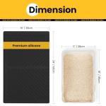 Silicone Cat Litter Mat, Waterproof Non-Slip Black