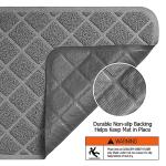 Conlun Waterproof Cat Litter Trapping Mat, Grey