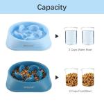 Slow Feeder Dog Bowls - 2 Pack Puzzle Set