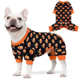 KYEESE Adorable Pumpkin Dog Pajamas for Halloween