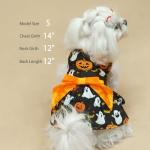 PUPTECK Halloween Dog Dress with Cute Bowtie
