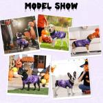 CooShou Halloween Dog Sweater with Spooky Patterns