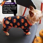 KYEESE Adorable Pumpkin Dog Pajamas for Halloween