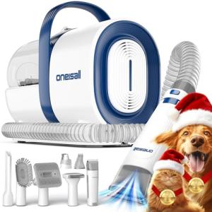Oneisall Dog Grooming Vacuum with 7 Tools