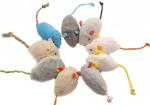 18-Pack Plush Catnip Mice Toys for Cats