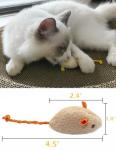 18-Pack Plush Catnip Mice Toys for Cats