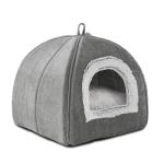 Cozy Foldable Cat Cave Bed - Soft & Warm