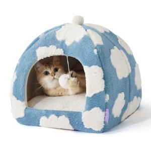 Cozy 2-in-1 Cat Cave Bed with Pillow
