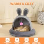 Heated Cat Bed with Adjustable Temperature and Timer