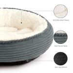Round Donut Cat and Dog Cushion Bed, 20in