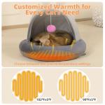 Heated Cat Bed with Adjustable Temperature and Timer