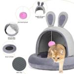 Heated Cat Bed with Adjustable Temperature and Timer