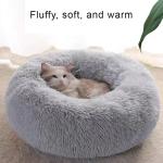 Cozy Round Calming Dog Bed for All Pets