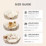 Round Washable Dog and Cat Bed, 20 Inches