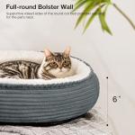 Round Donut Cat and Dog Cushion Bed, 20in