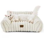Cozy Fluffy Cat Couch with Washable Cover