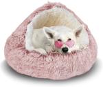 Round Plush Hooded Cat Bed Cave