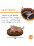 Small Round Heated Cat Bed - Thermo-Kitty Mocha