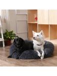Cozy Donut Plush Pet Bed for Dogs and Cats