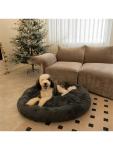 Cozy Donut Plush Pet Bed for Dogs and Cats