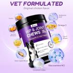 Hip and Joint Supplement for Dogs - 180 Chews