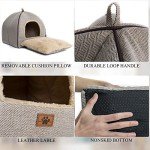 Cozy Cat Cave Bed with Removable Cushioned Pillow