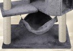 Grey Cat Tree with Condo and Hammock