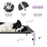Outdoor Cooling Dog Bed for Large Dogs, Easy Assemble