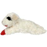 Large White Lambchop Plush Dog Toy 10