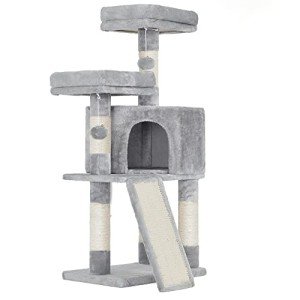 Feandrea 45.3-Inch Cat Tower with Scratching Post
