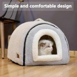 OMIVIER Foldable Cat Bed - Indoor Pet House