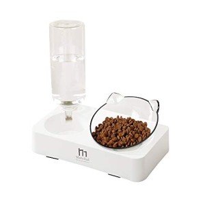 Marchul Tilted Cat Bowl Set for Food and Water