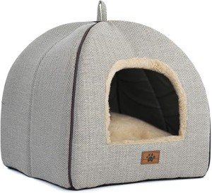 Cozy Cat Cave Bed with Removable Cushioned Pillow