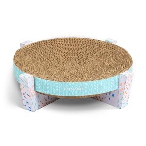 Catstages Corrugated Cat Scratcher with Catnip for Scratch, Snuggle, & Rest