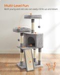 Feandrea 45.3-Inch Cat Tower with Scratching Post