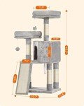 Feandrea 45.3-Inch Cat Tower with Scratching Post