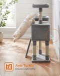 Feandrea 45.3-Inch Cat Tower with Scratching Post