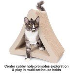PetFusion Vertical Cat Scratching Post | Scratch Pad, Perch