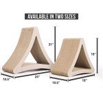 PetFusion Vertical Cat Scratching Post | Scratch Pad, Perch