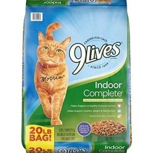 9Lives Indoor Complete Dry Cat Food, 20 lb. Bag